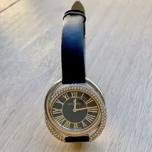 Swarovski DUO blue leather strap crystal watch (5484376) ĐỒNG HỒ NỮ SWAROVSKI DUO BLUE LEATHER 5484376 main image 4